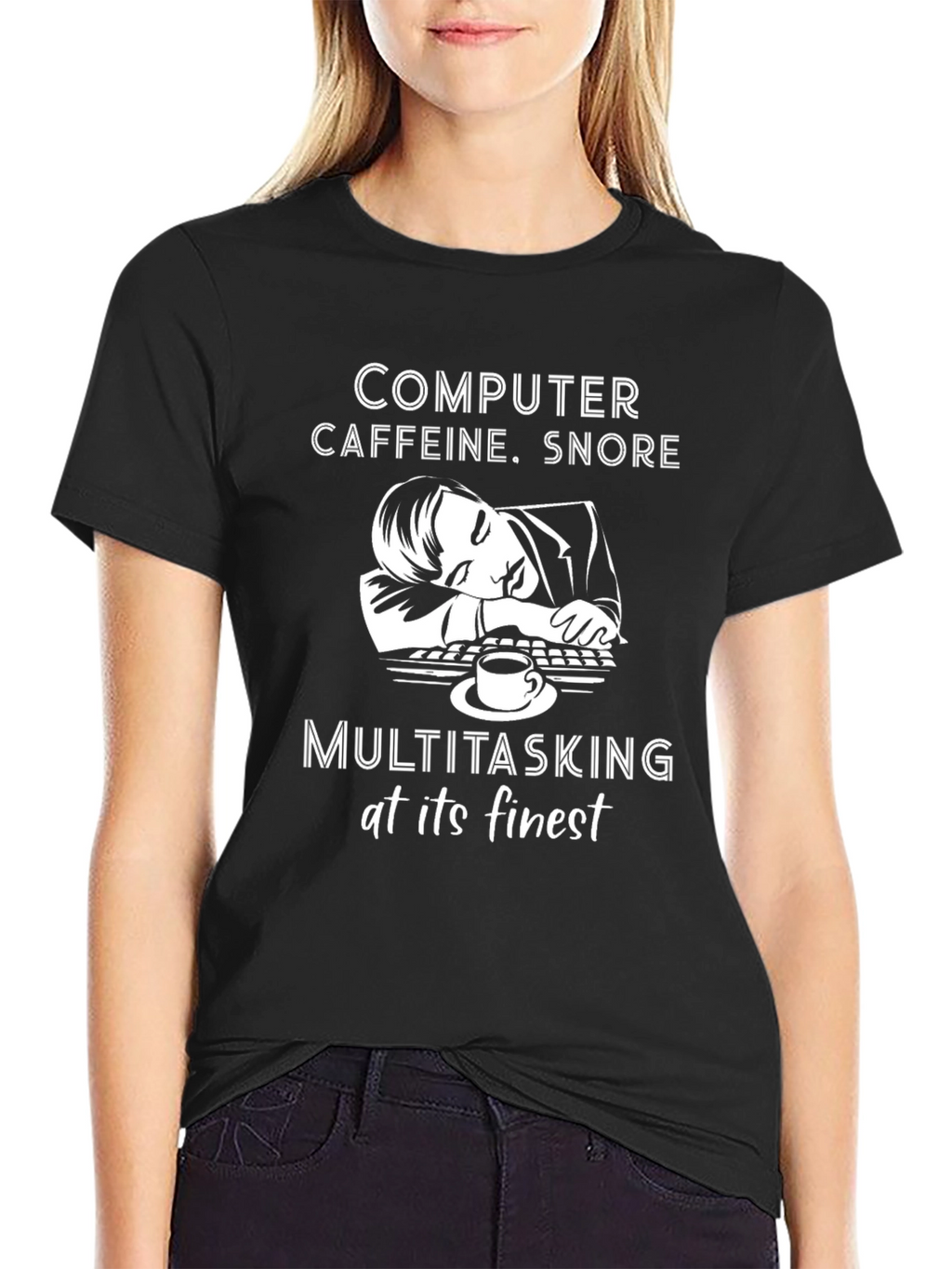 Computer Caffeine Snore T-Shirt