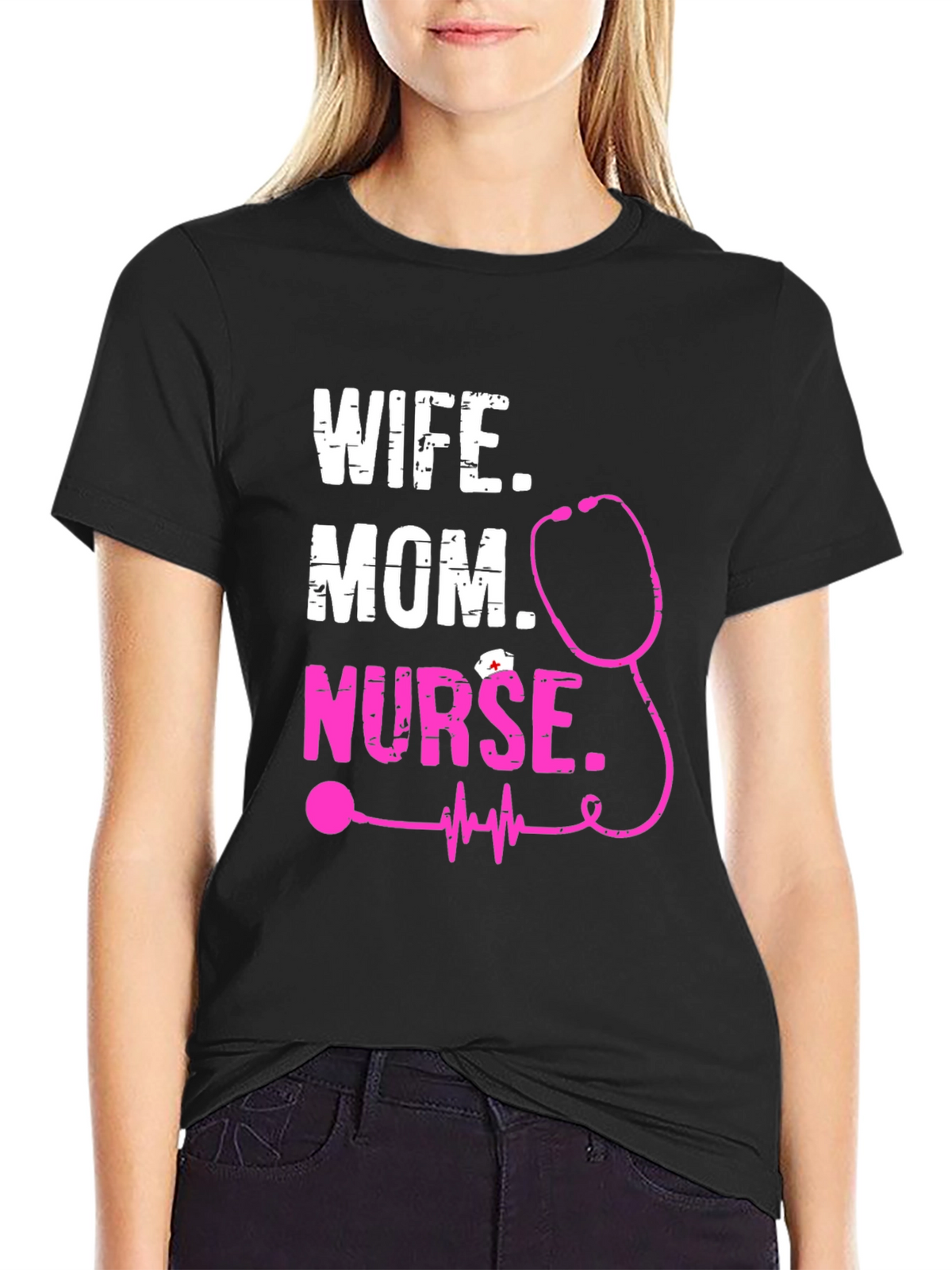Wife Mom Nurse Graphic Tee