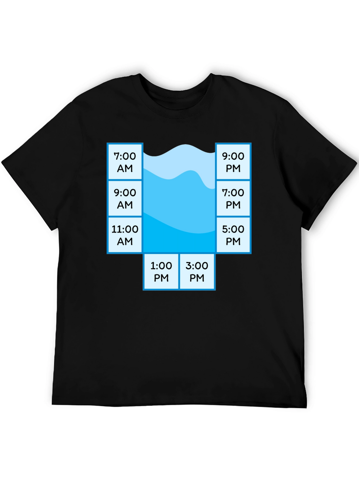 Pool Schedule T-Shirt - Funny Swim Time Planner Tee
