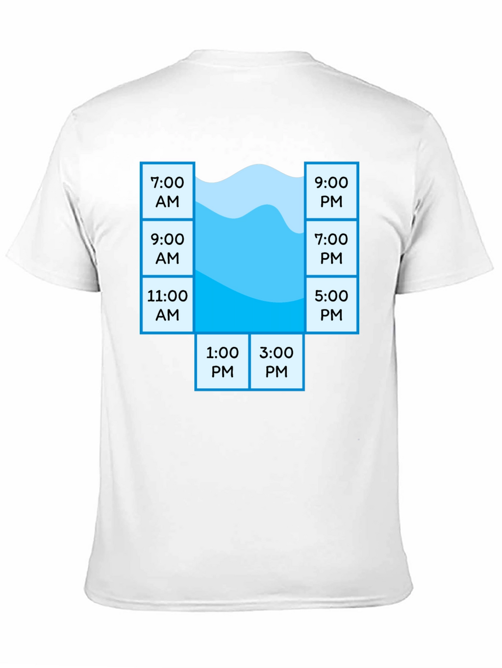 Pool Schedule T-Shirt - Funny Swim Time Planner Tee