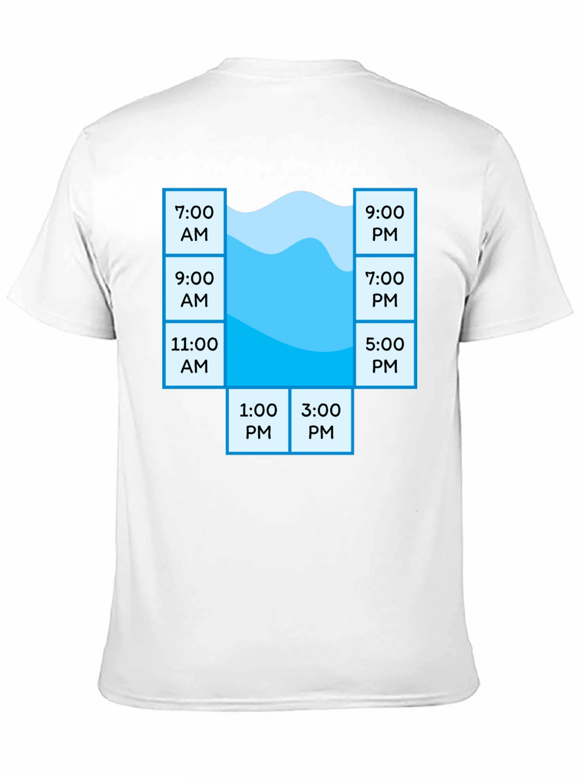 Pool Schedule T-Shirt - Funny Swim Time Planner Tee