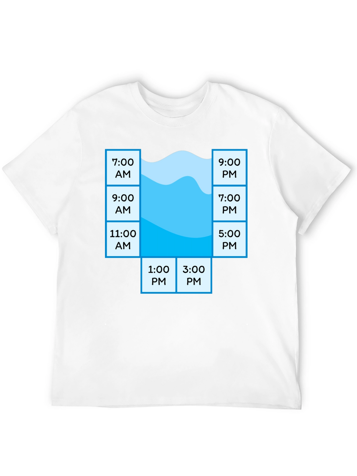 Pool Schedule T-Shirt - Funny Swim Time Planner Tee