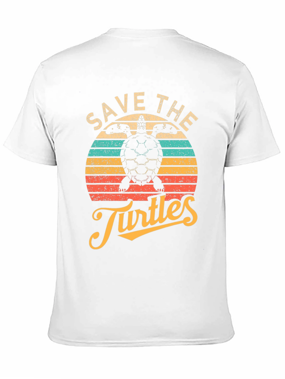 Save the Turtles Black Graphic T-Shirt