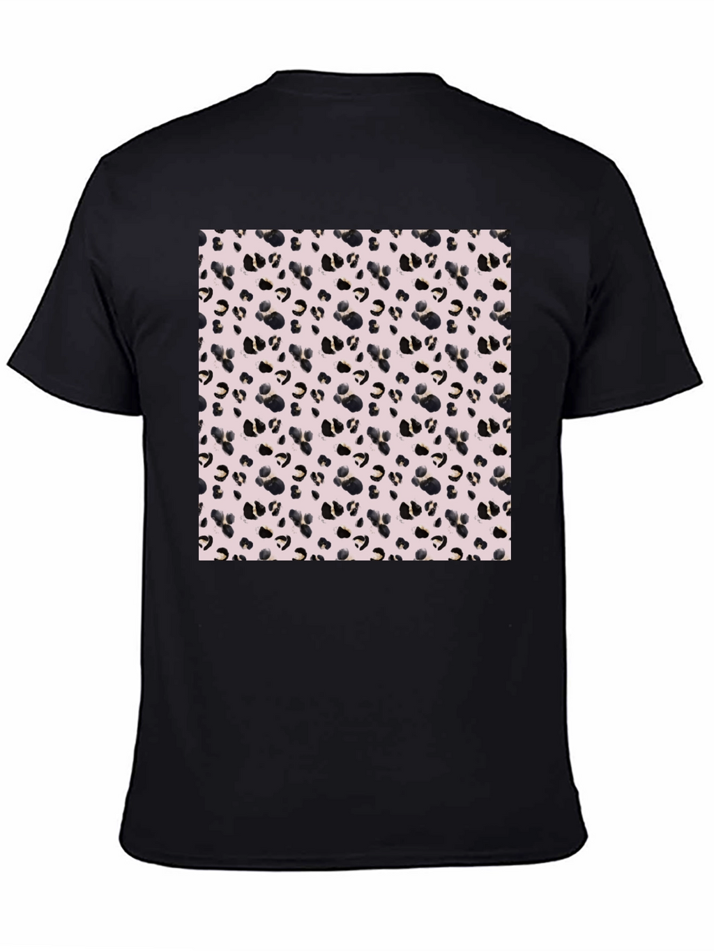 Leopard Print Black Tee