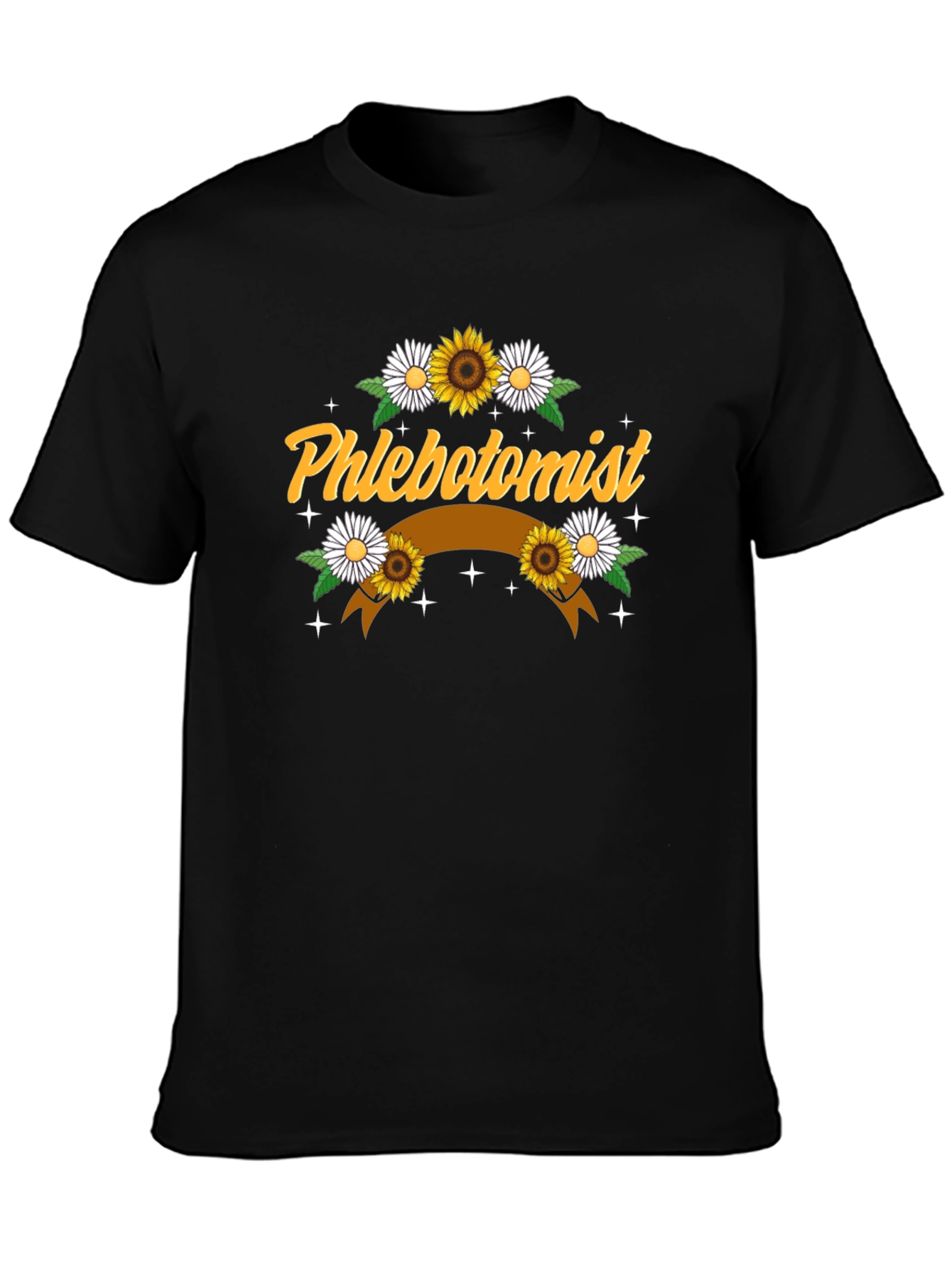 Phlebotomist Sunflower Graphic T-Shirt