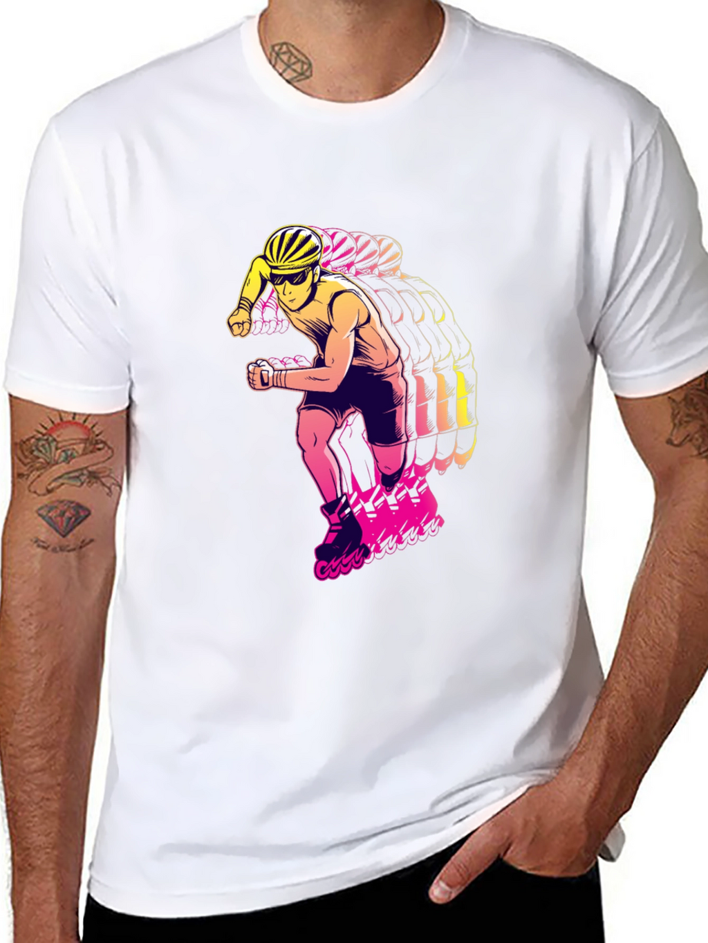 Rad Rollerblade Graphic Tee - Black