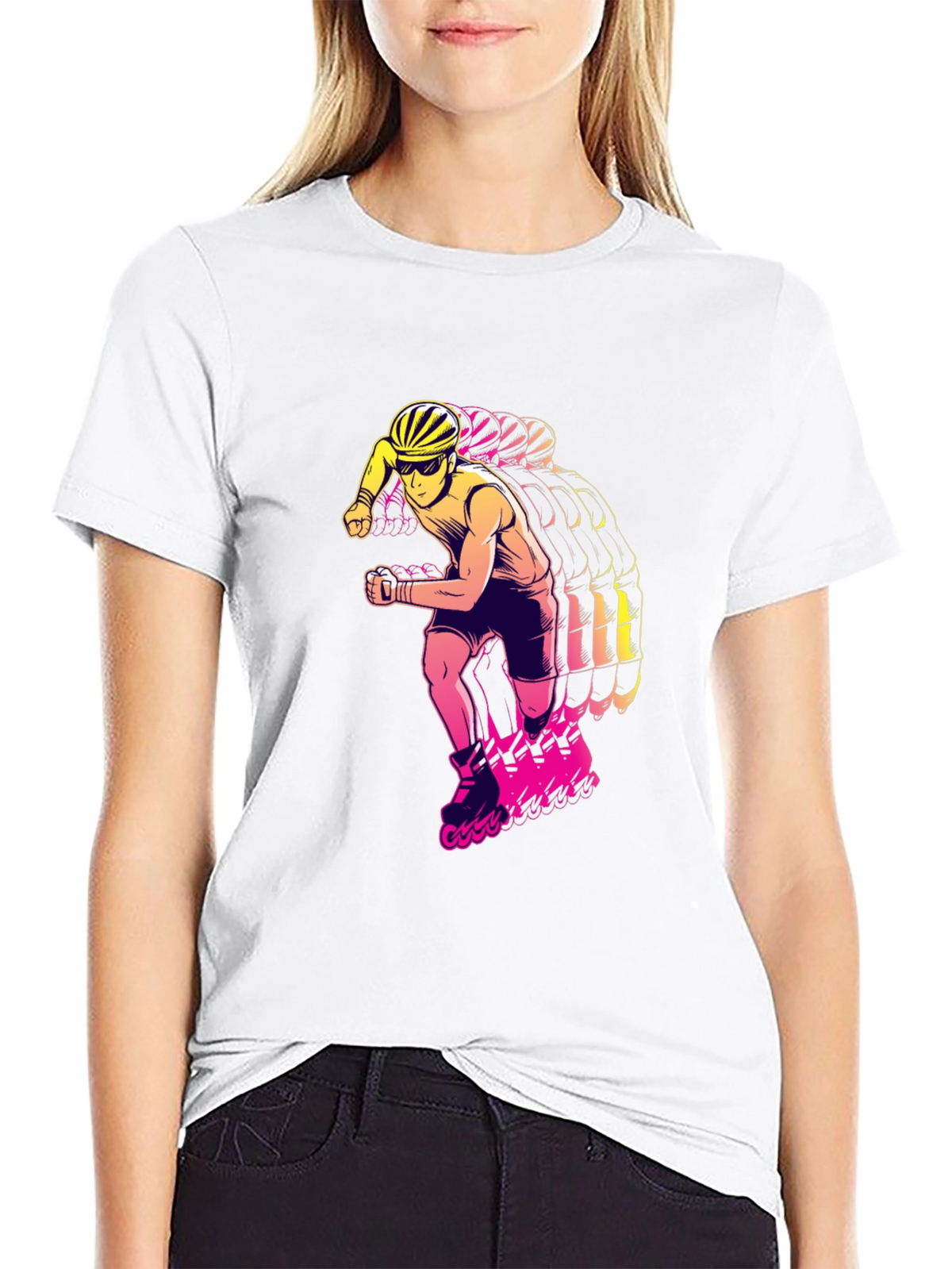 Rad Rollerblade Graphic Tee - Black