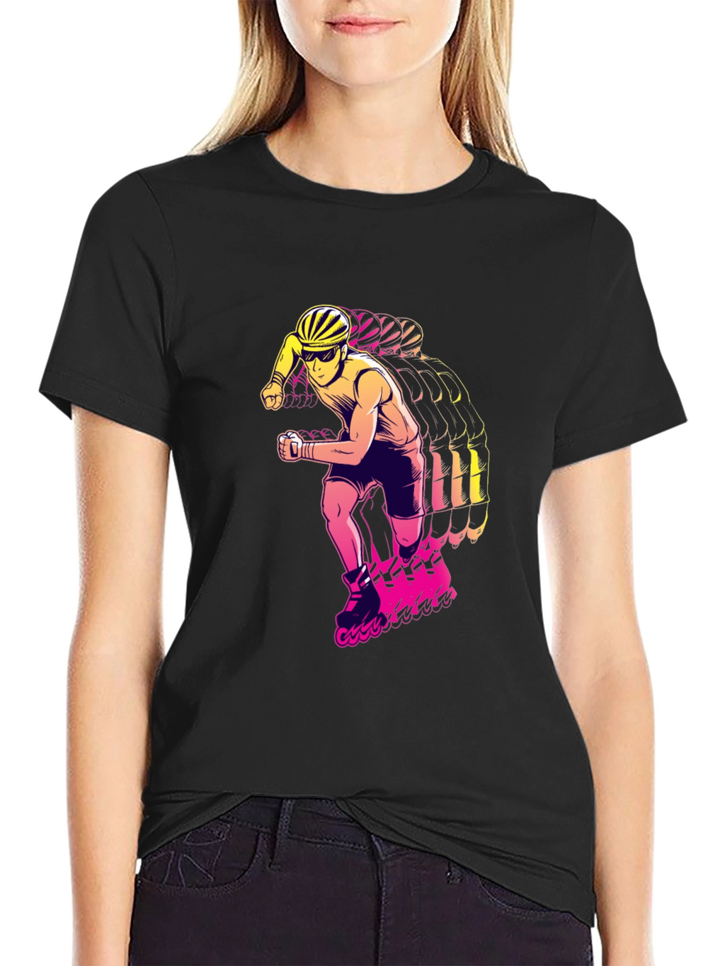 Rad Rollerblade Graphic Tee - Black