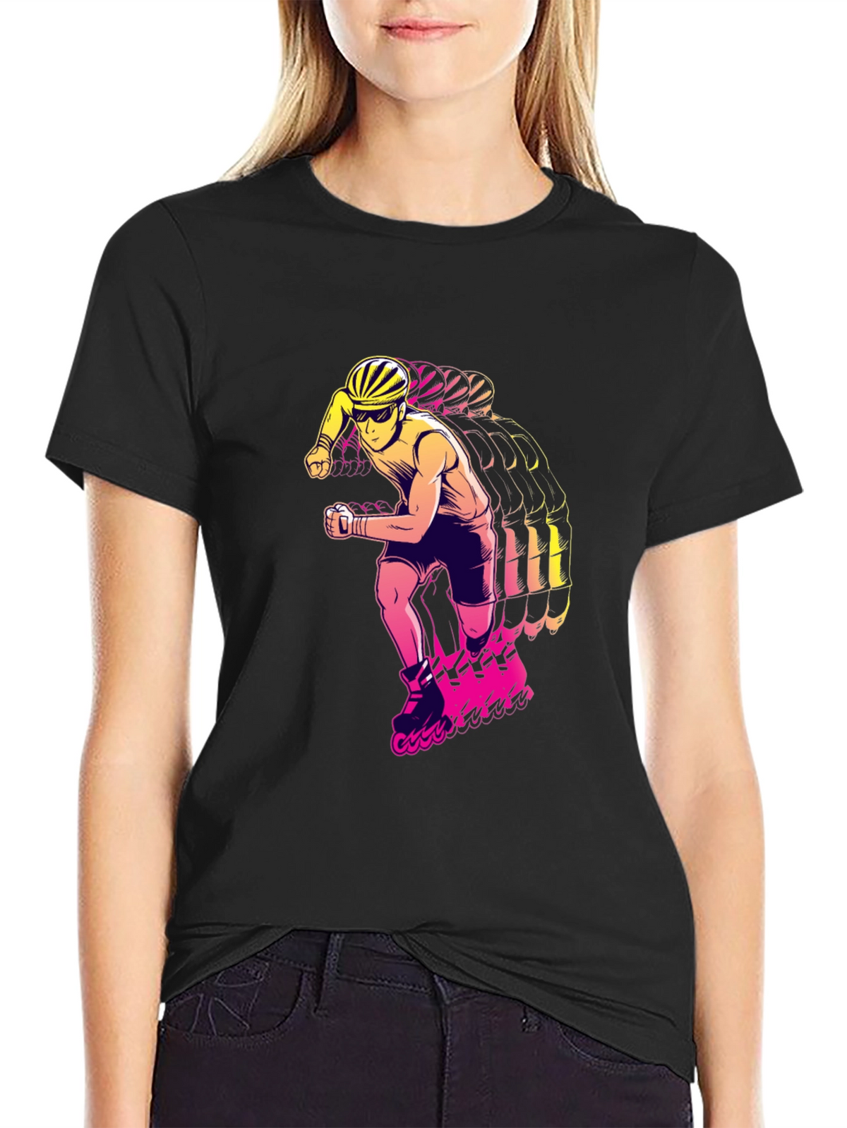 Rad Rollerblade Graphic Tee - Black