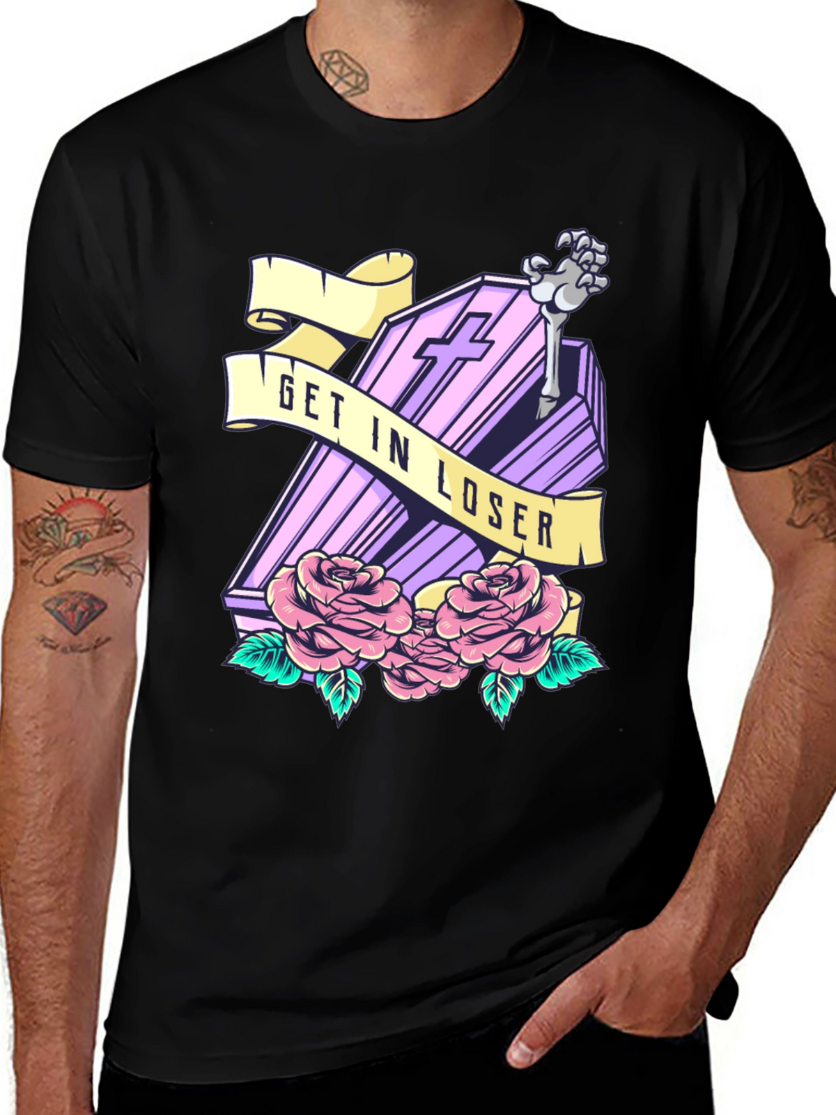 Get In Loser Coffin T-Shirt