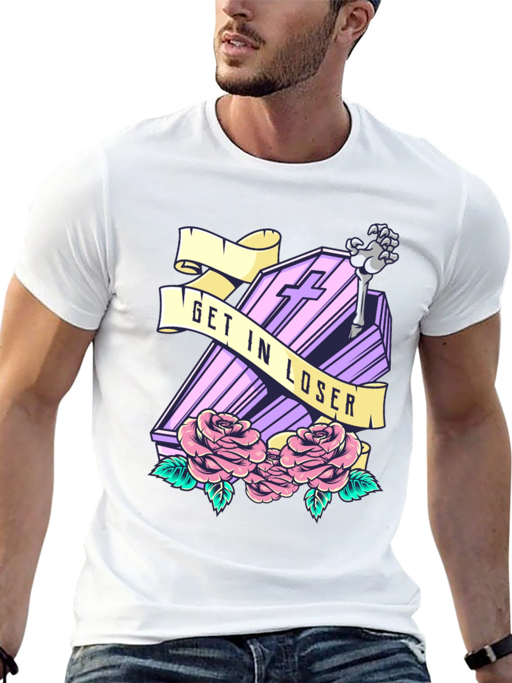 Get In Loser Coffin T-Shirt