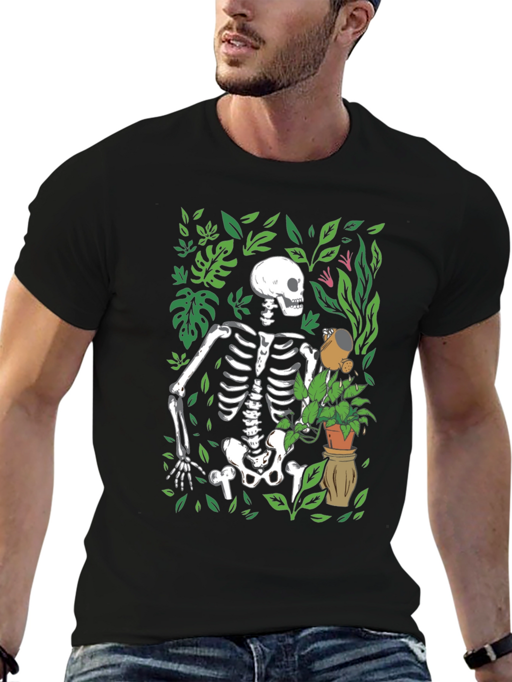 Skeleton Gardener Graphic Tee