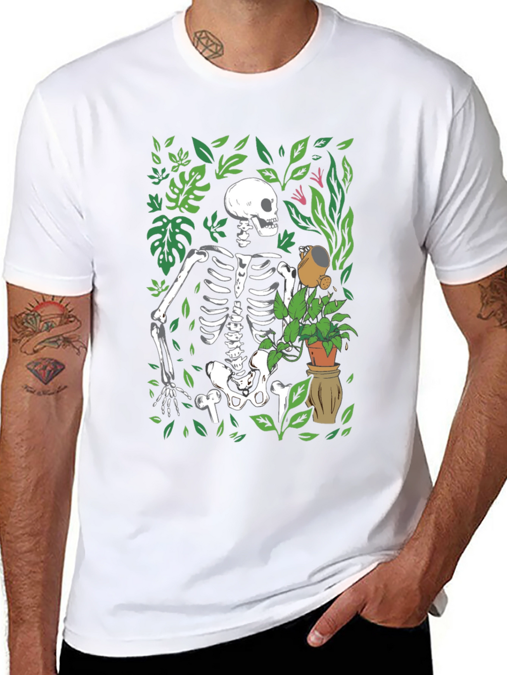 Skeleton Gardener Graphic Tee