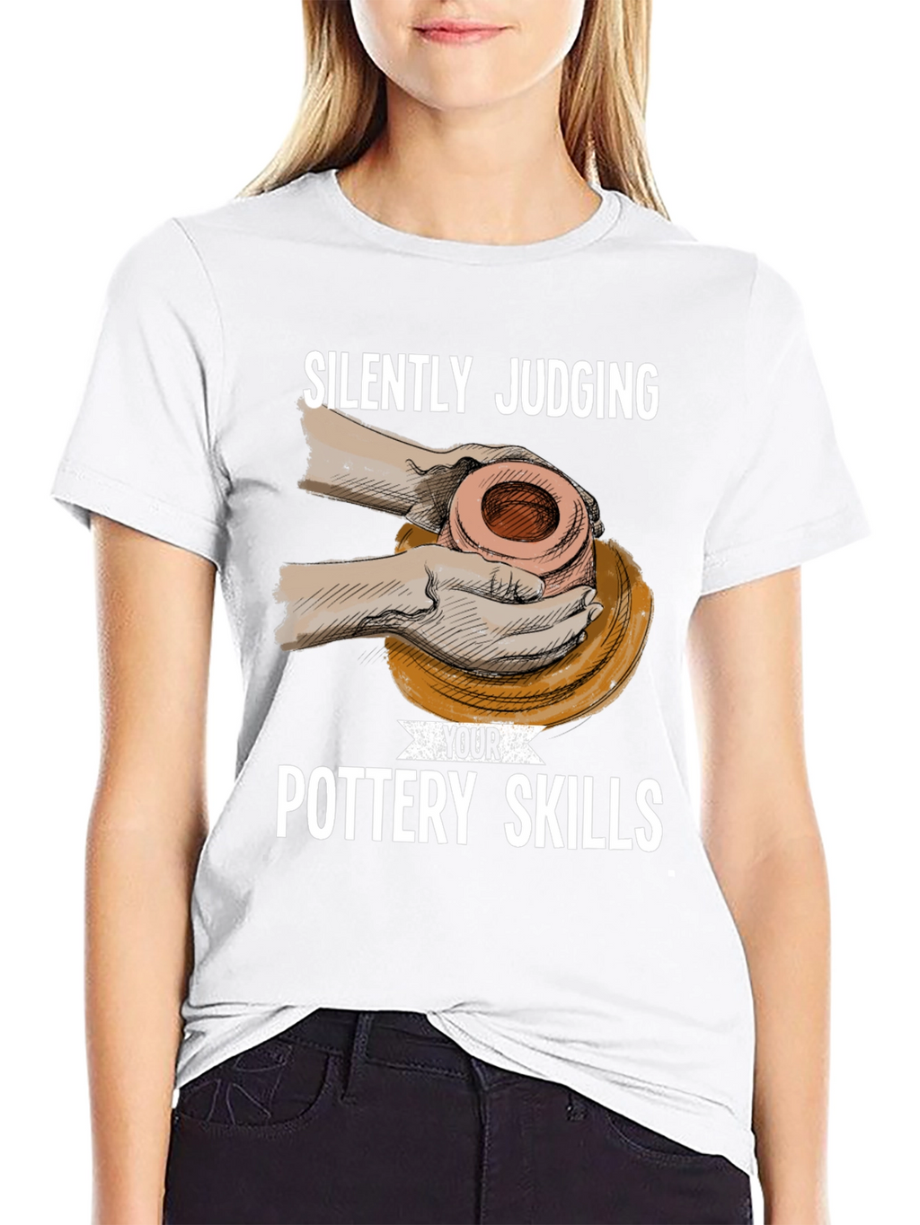 Silently Judging Pottery Skills T-Shirt