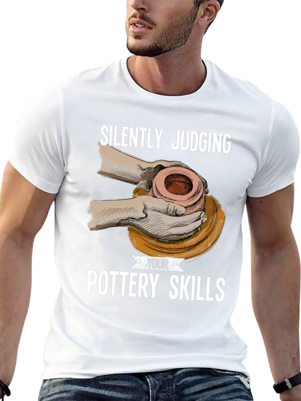 Silently Judging Pottery Skills T-Shirt