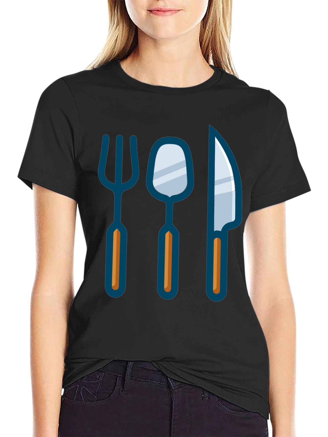 Chefs Utensil Graphic Tee - Kitchen Inspired Design
