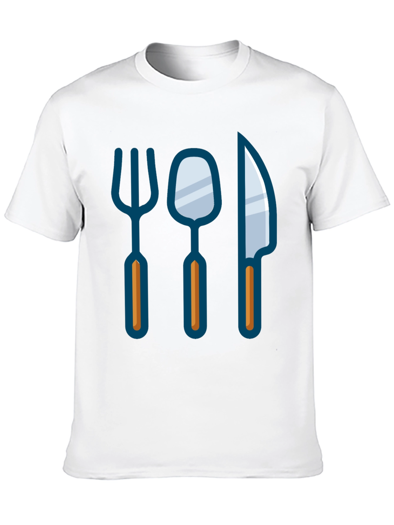Chefs Utensil Graphic Tee - Kitchen Inspired Design
