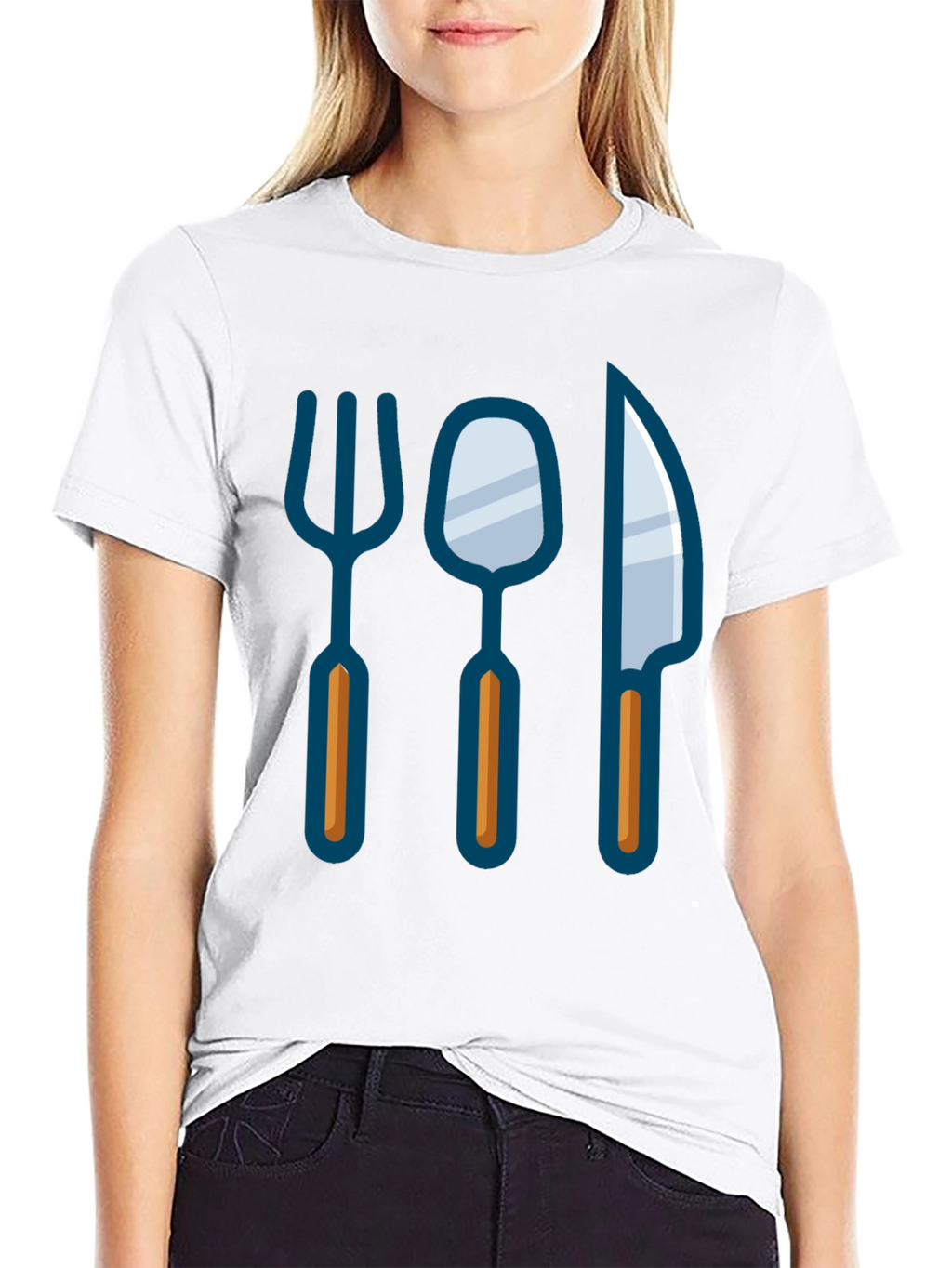 Chefs Utensil Graphic Tee - Kitchen Inspired Design