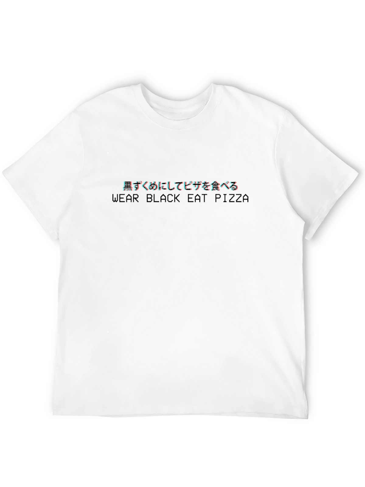 Wear Black Eat Pizza Graphic Tee