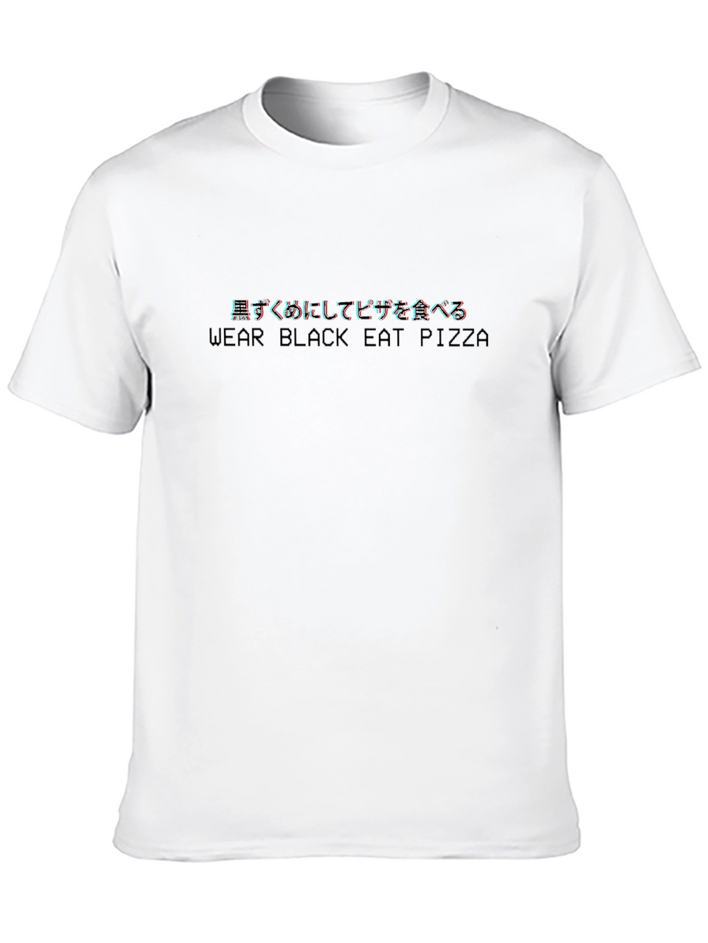 Wear Black Eat Pizza Graphic Tee