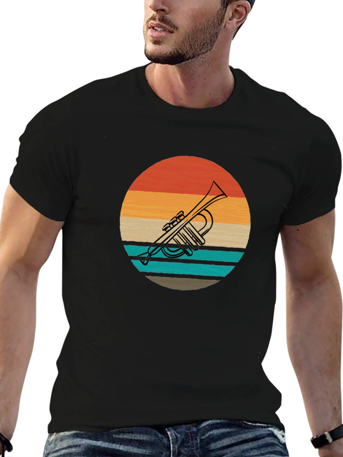 Retro Trumpet Graphic Tee