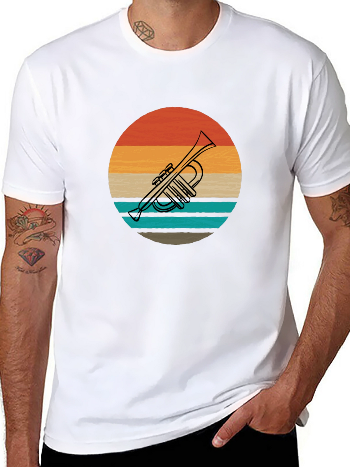 Retro Trumpet Graphic Tee