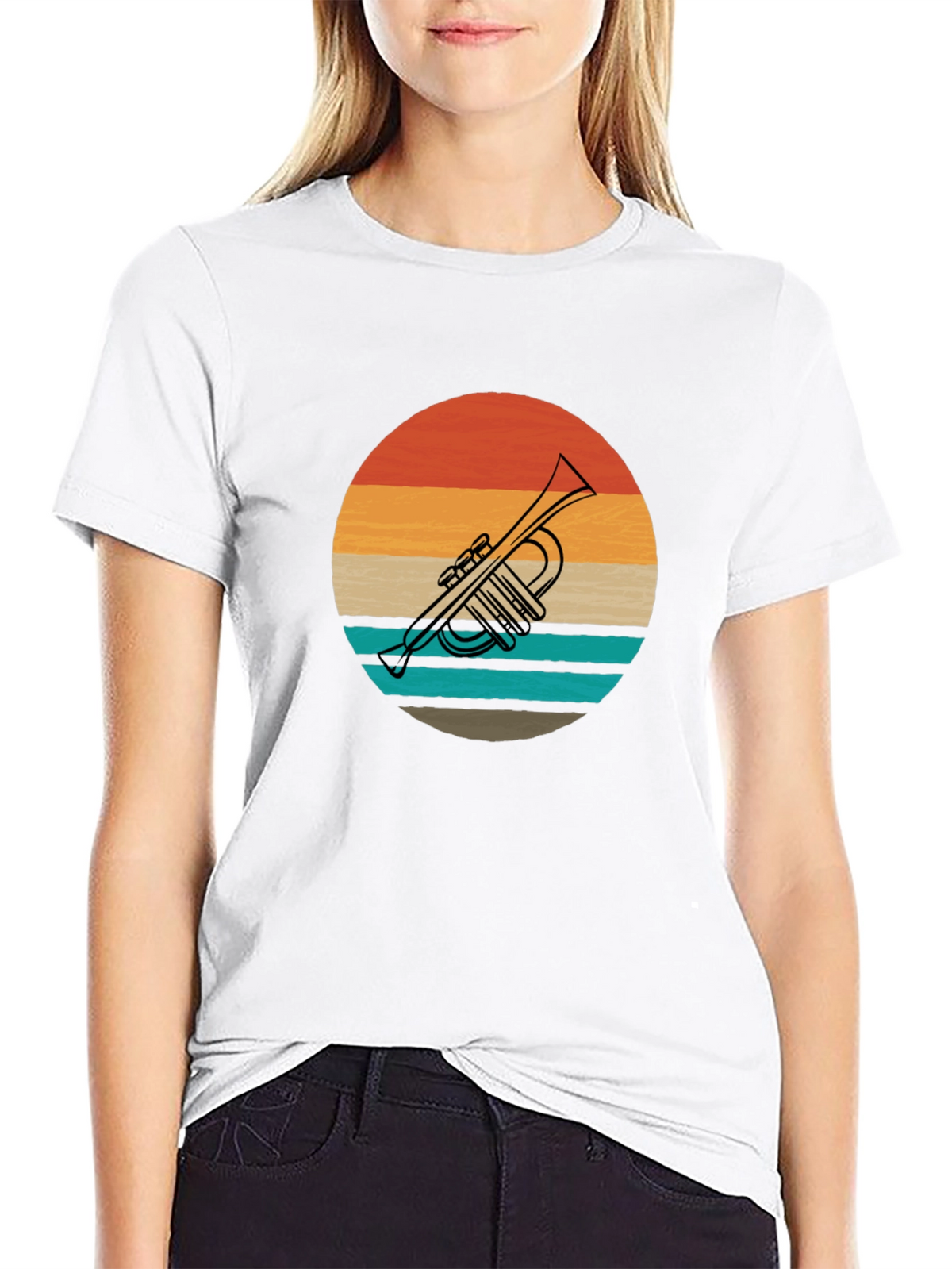 Retro Trumpet Graphic Tee