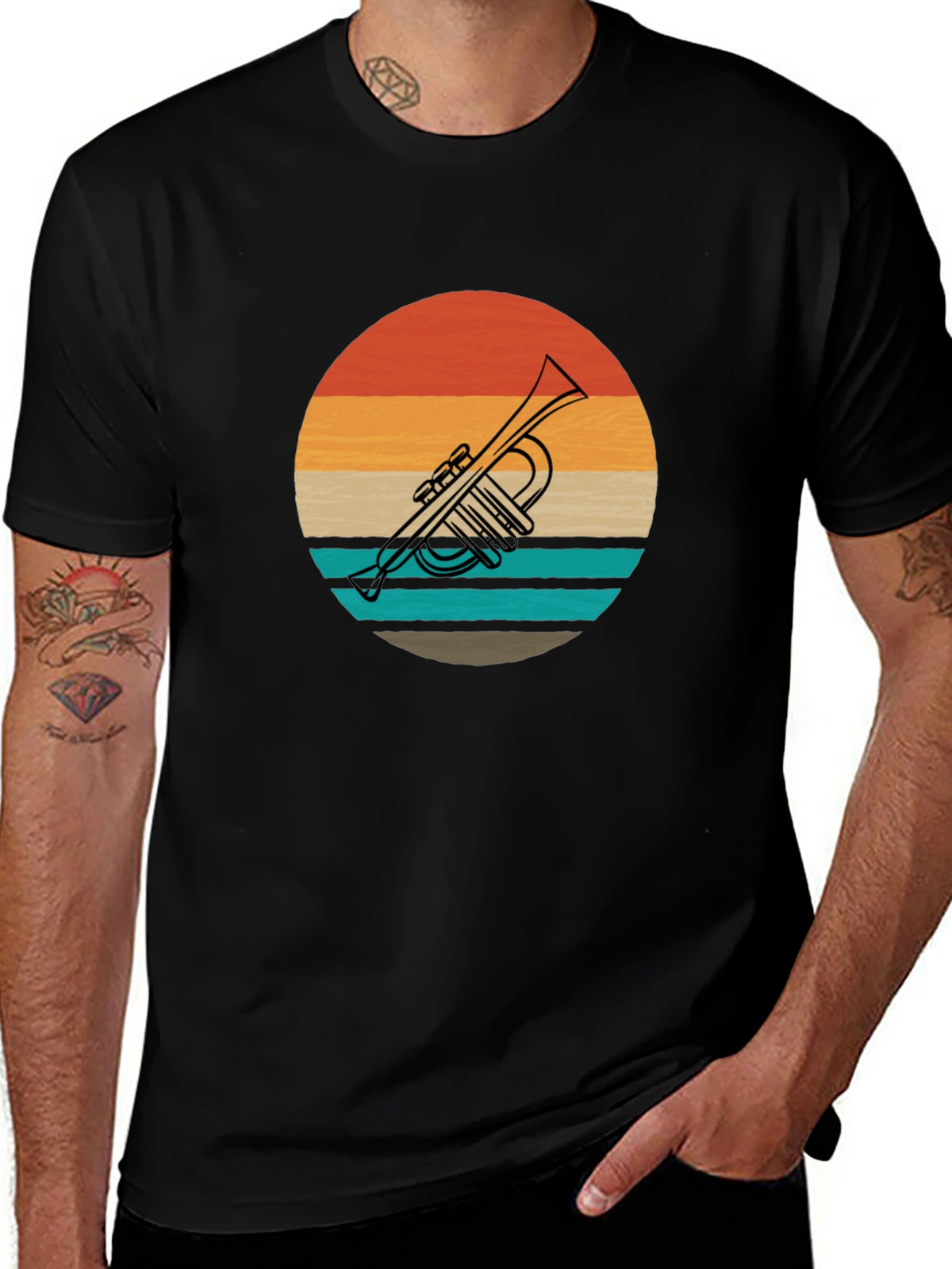 Retro Trumpet Graphic Tee