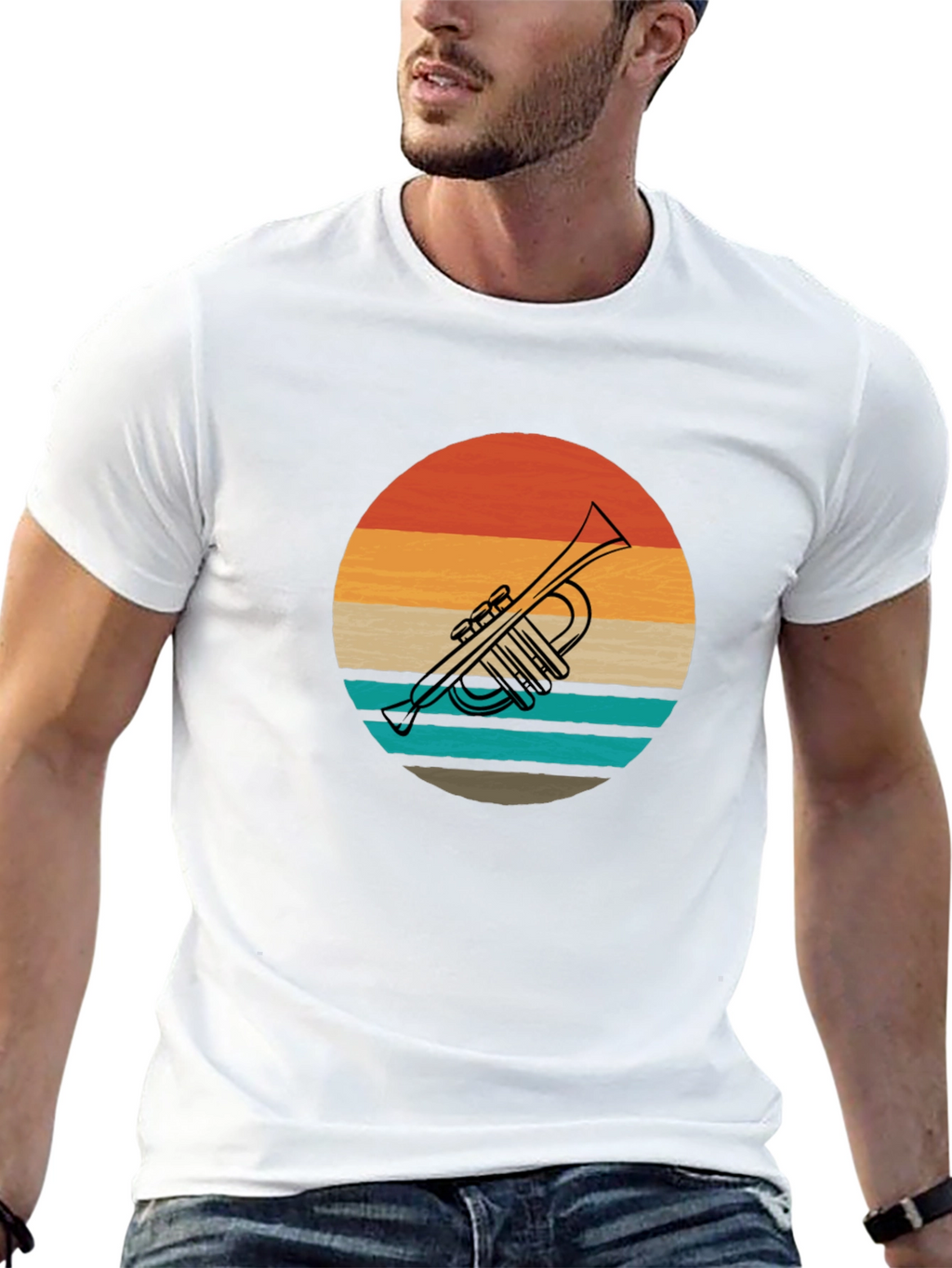 Retro Trumpet Graphic Tee