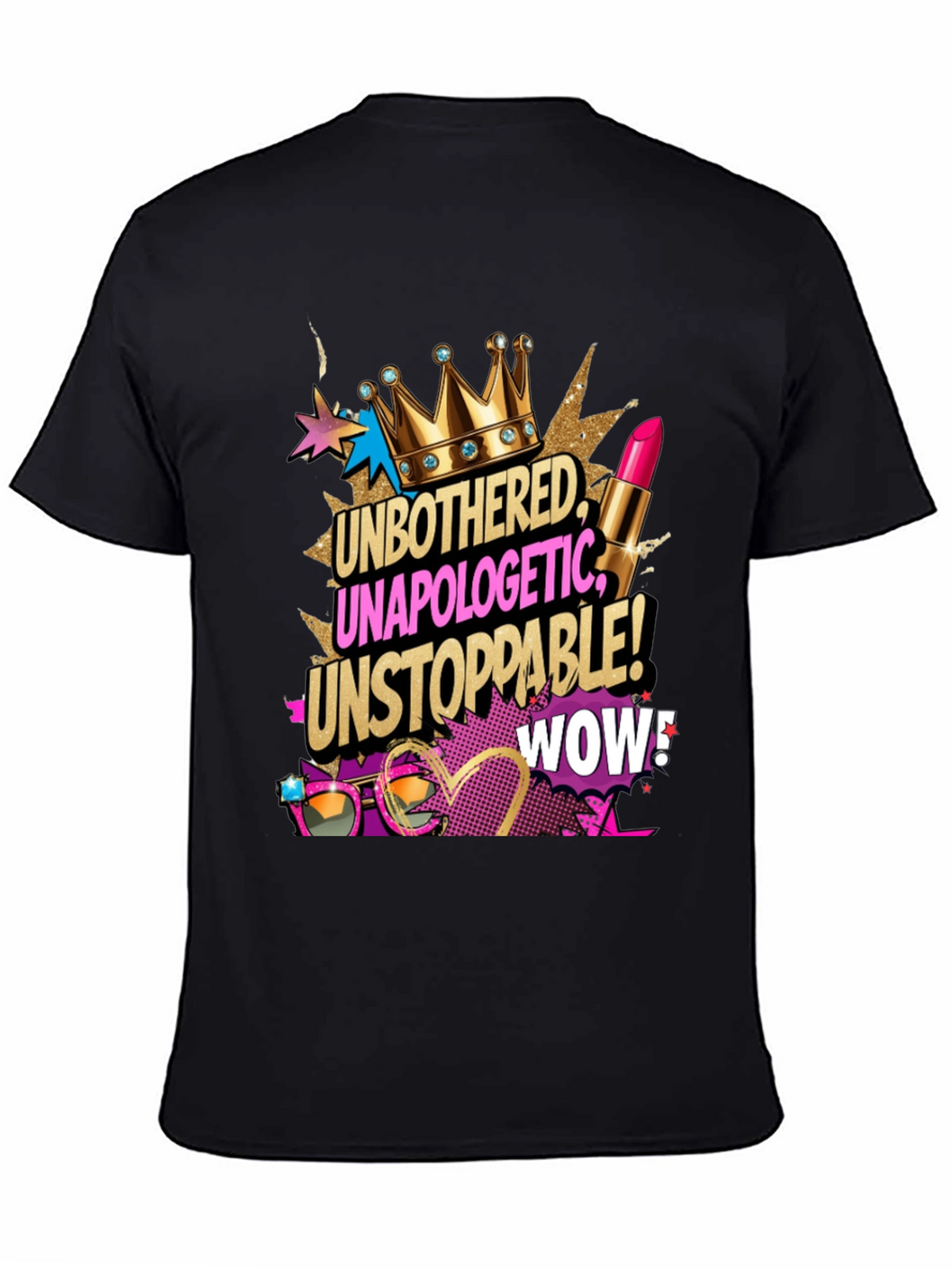 Unbothered Unapologetic Tee - Black