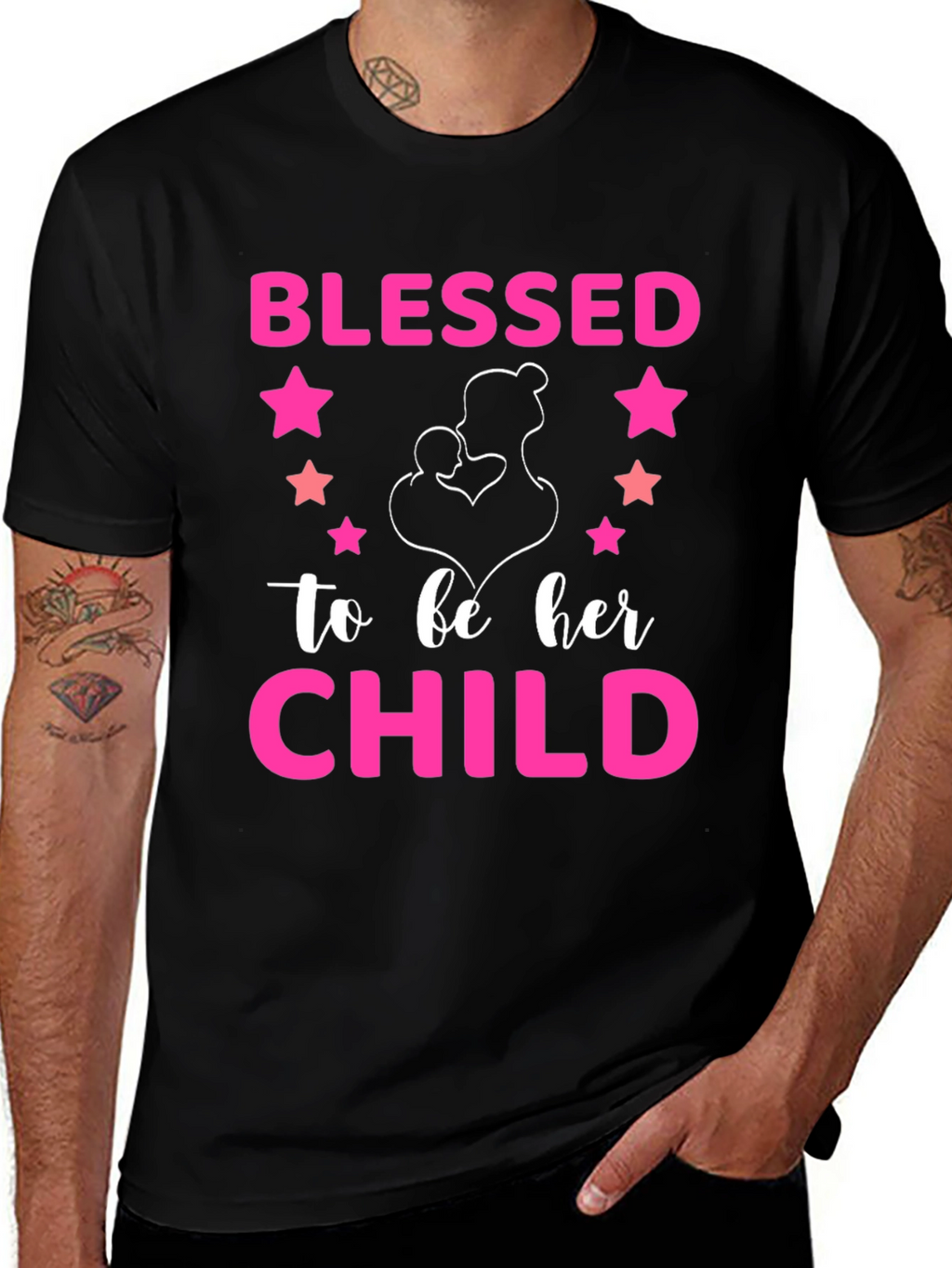 Blessed To Be Her Child Graphic T-Shirt