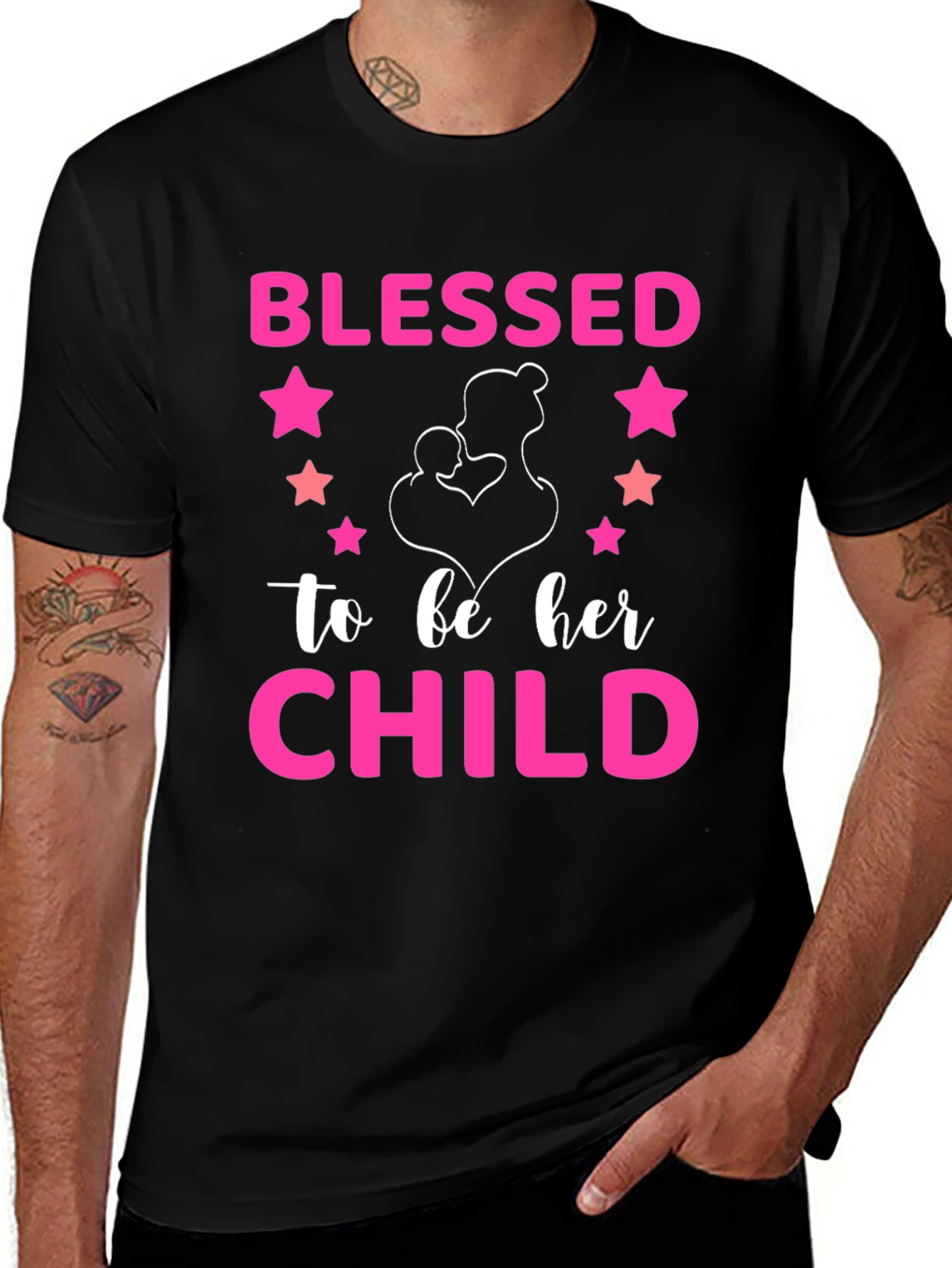 Blessed To Be Her Child Graphic T-Shirt