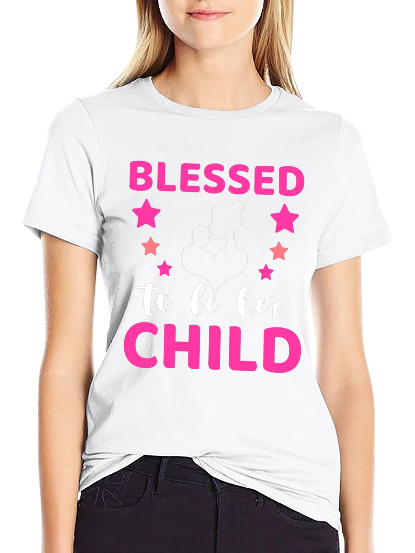 Blessed To Be Her Child Graphic T-Shirt