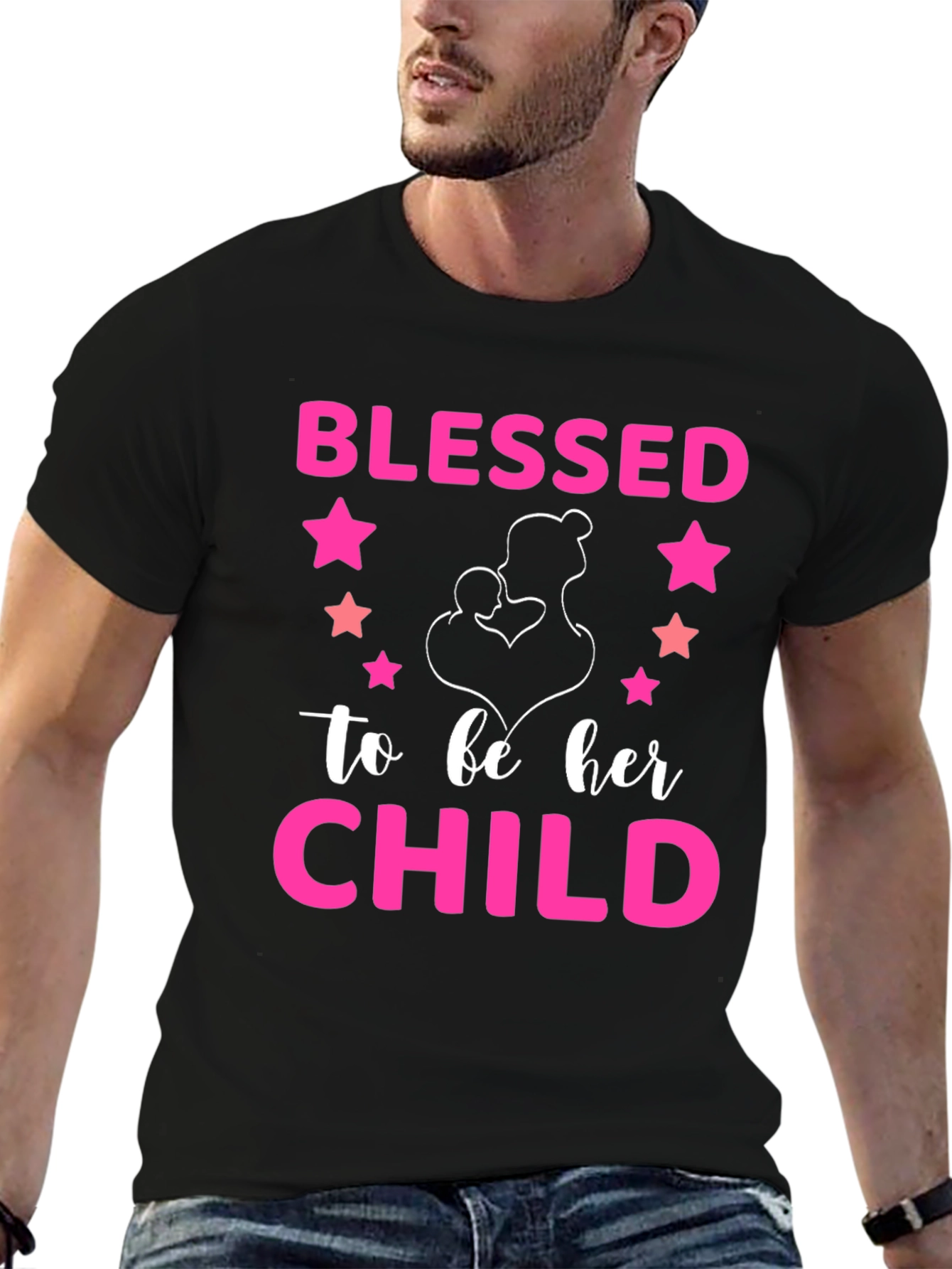 Blessed To Be Her Child Graphic T-Shirt