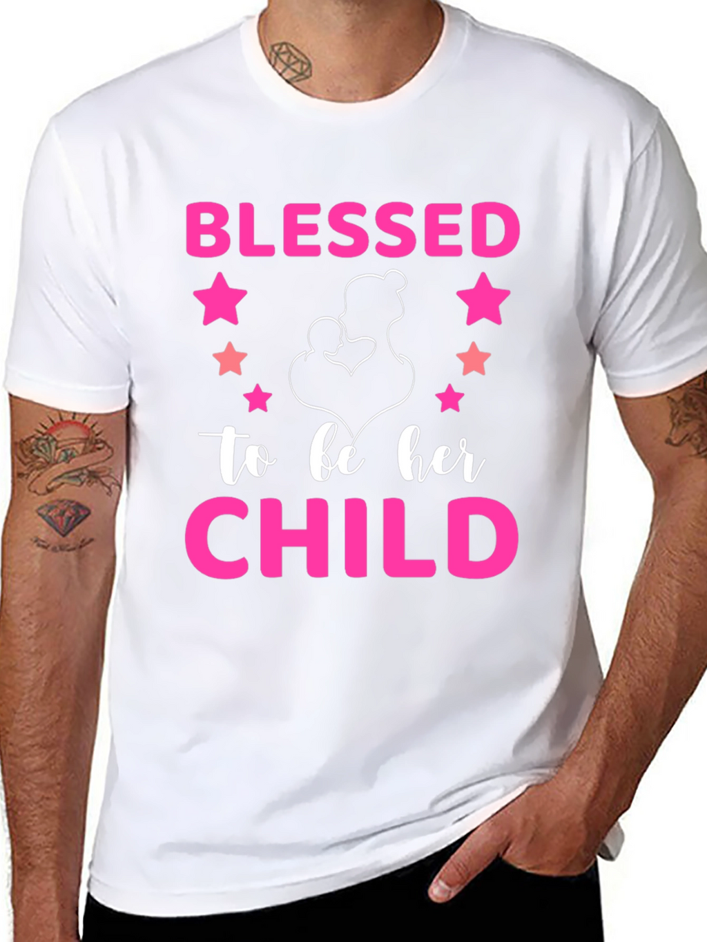 Blessed To Be Her Child Graphic T-Shirt