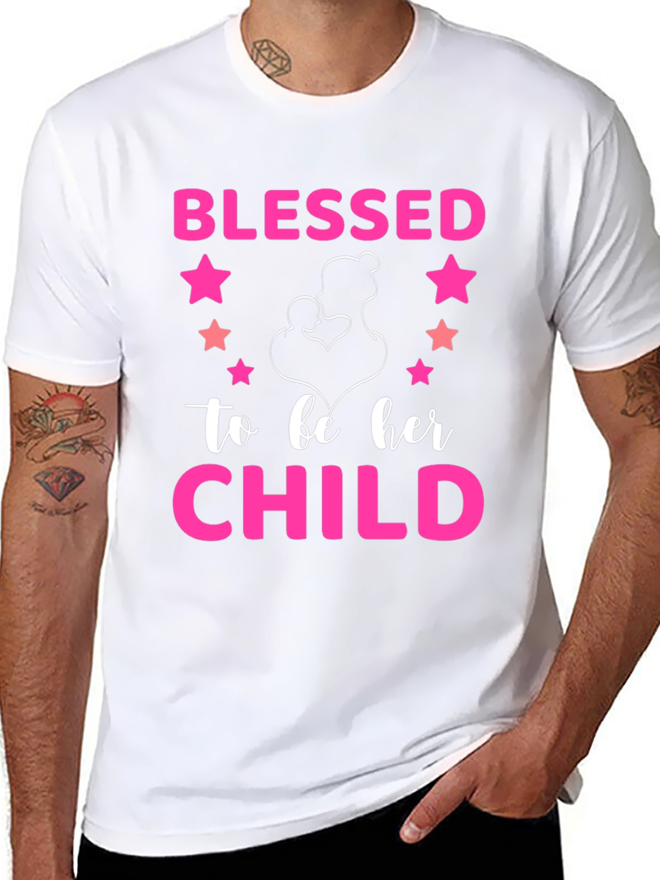 Blessed To Be Her Child Graphic T-Shirt