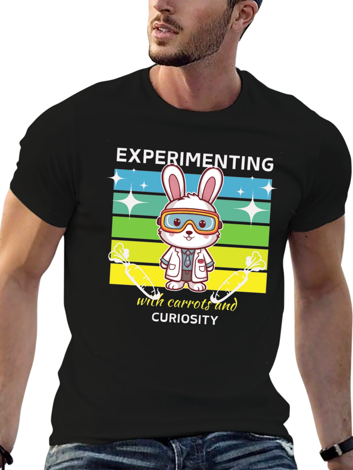 Experimenting Rabbit T-Shirt - Science & Curiosity