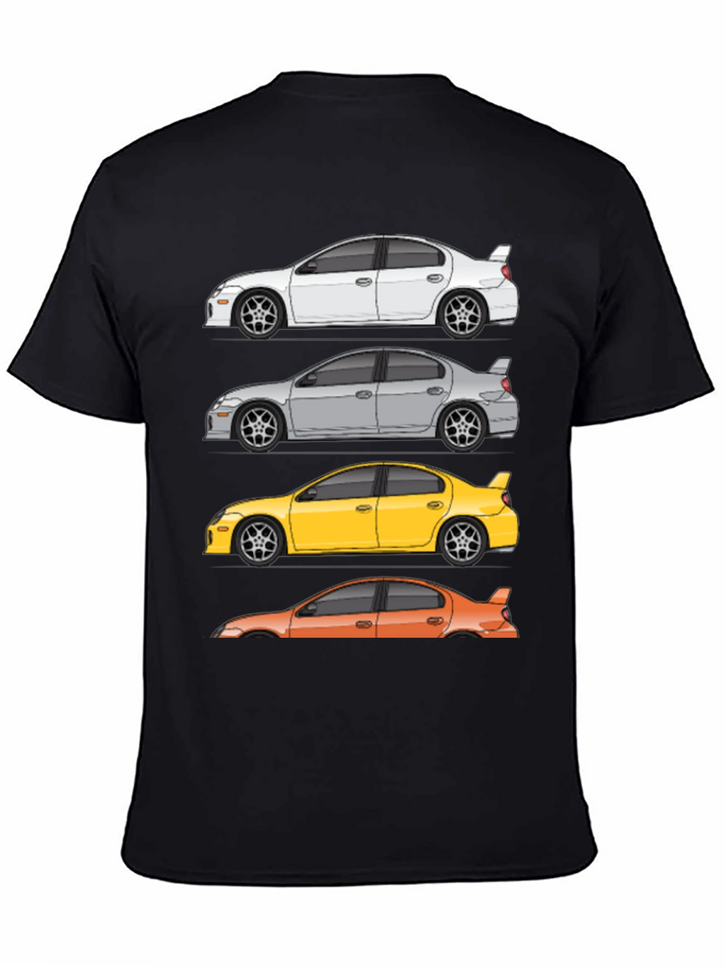 Neon SRT-4 Car T-Shirt - Automotive Enthusiast Tee