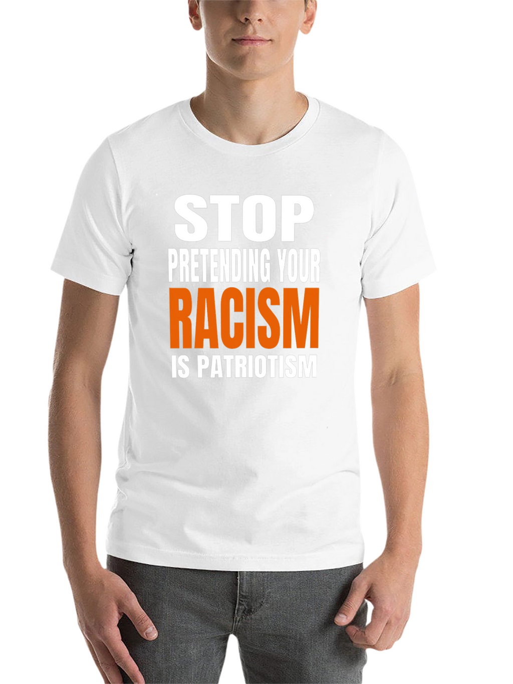 Stop Pretending Racism is Patriotism Graphic Tee