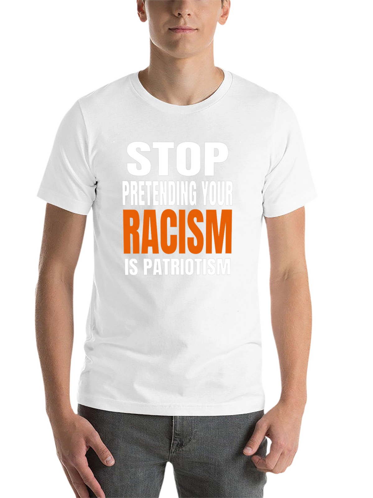 Stop Pretending Racism is Patriotism Graphic Tee