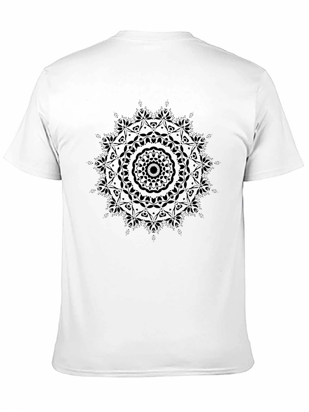 Black Mandala Graphic Tee - Soft Cotton