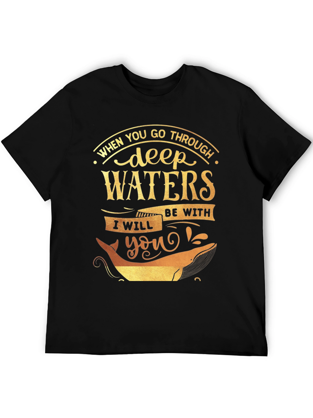 Deep Waters Graphic Tee - Inspirational Whale T-Shirt