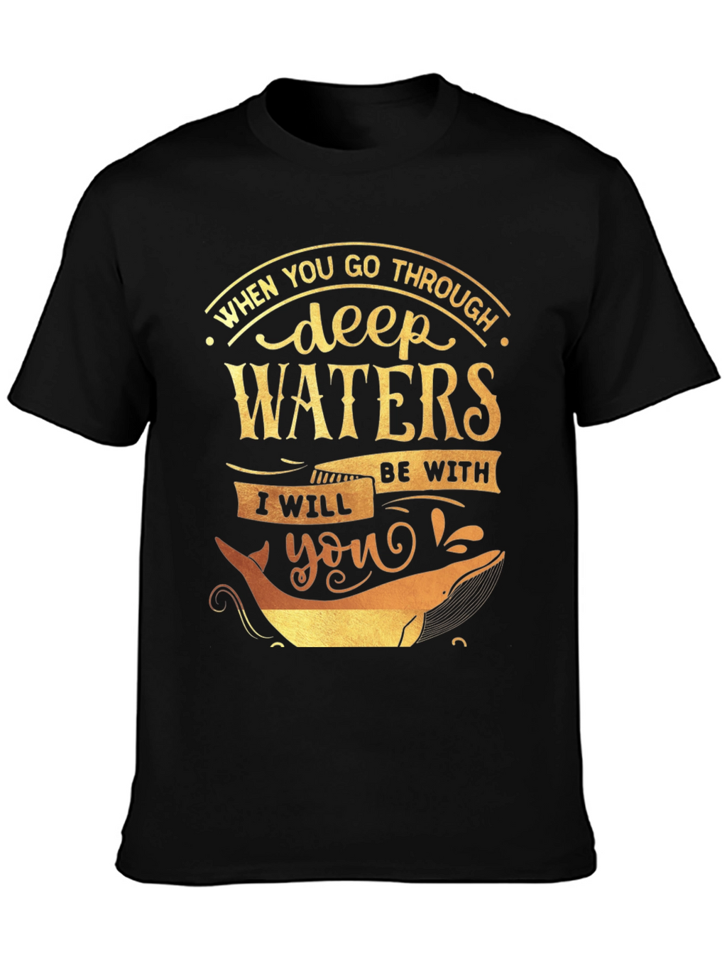 Deep Waters Graphic Tee - Inspirational Whale T-Shirt