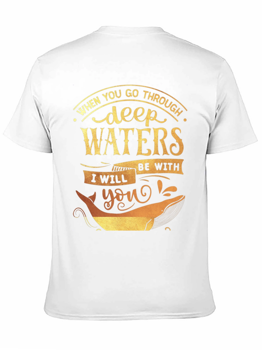 Deep Waters Graphic Tee - Inspirational Whale T-Shirt