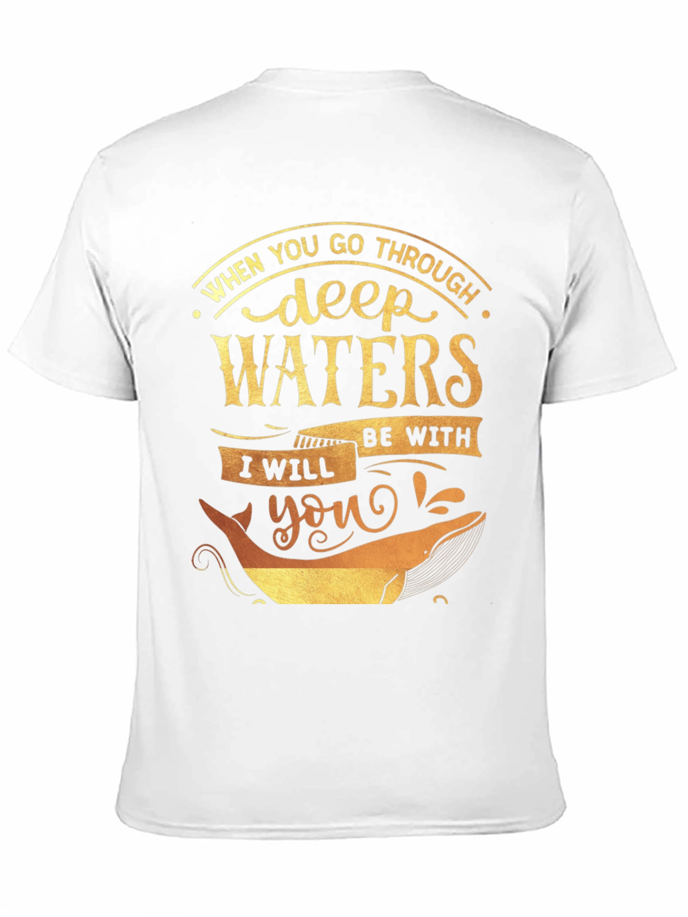 Deep Waters Graphic Tee - Inspirational Whale T-Shirt