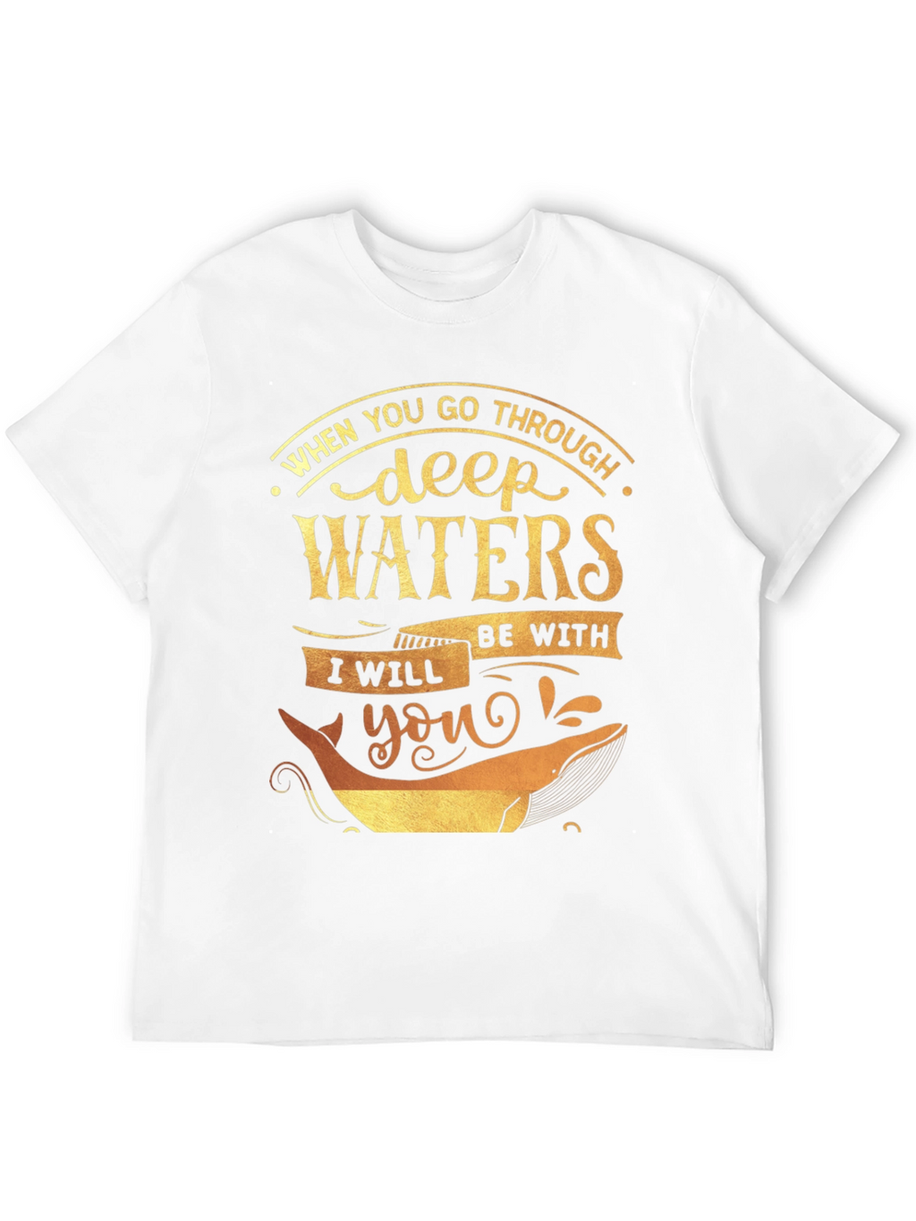 Deep Waters Graphic Tee - Inspirational Whale T-Shirt