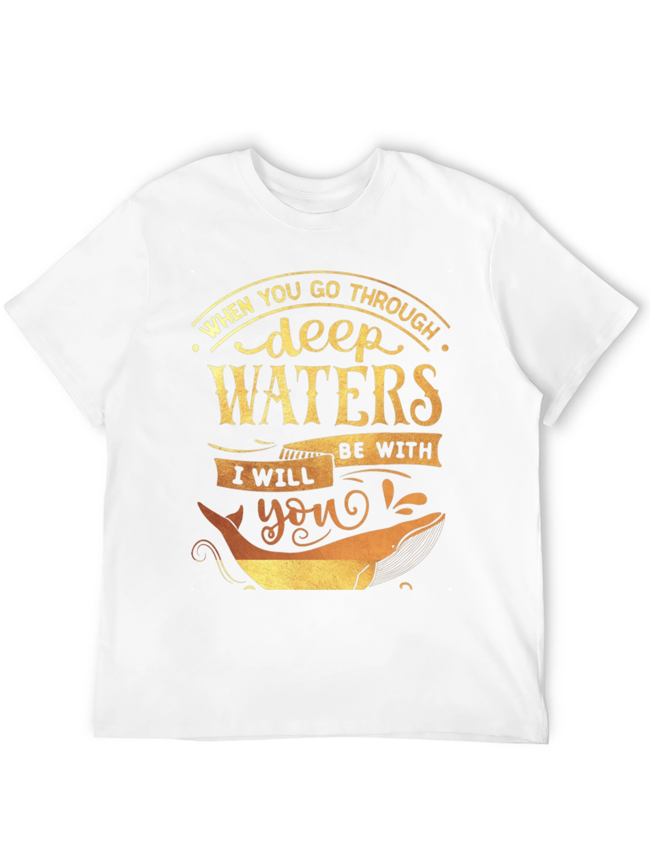 Deep Waters Graphic Tee - Inspirational Whale T-Shirt
