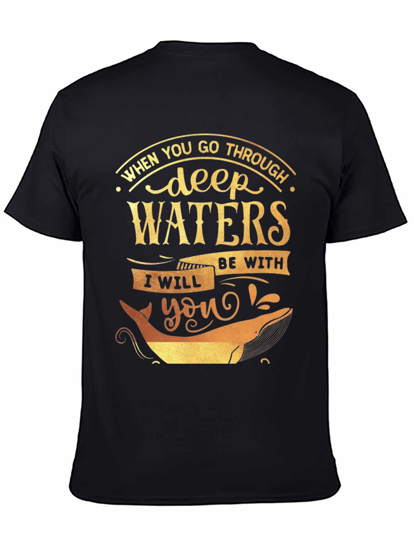 Deep Waters Graphic Tee - Inspirational Whale T-Shirt