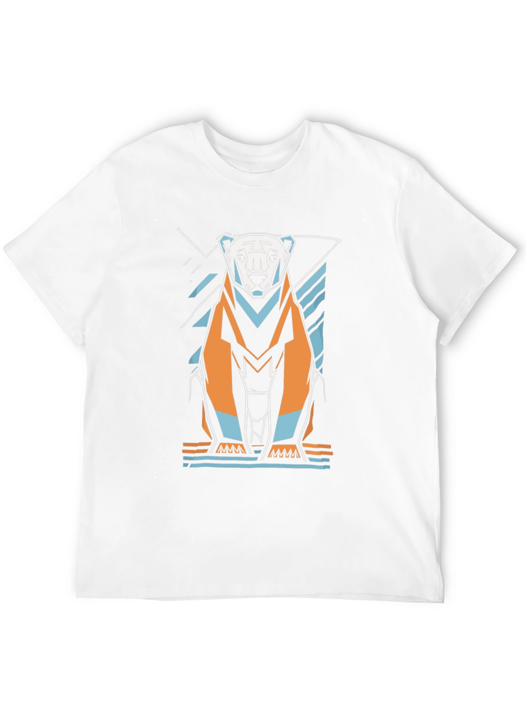 Geometric Polar Bear Graphic Tee