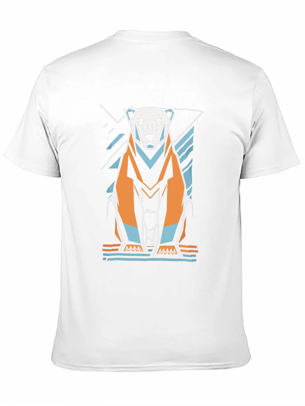Geometric Polar Bear Graphic Tee